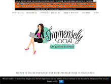 Tablet Screenshot of immenselysocial.com